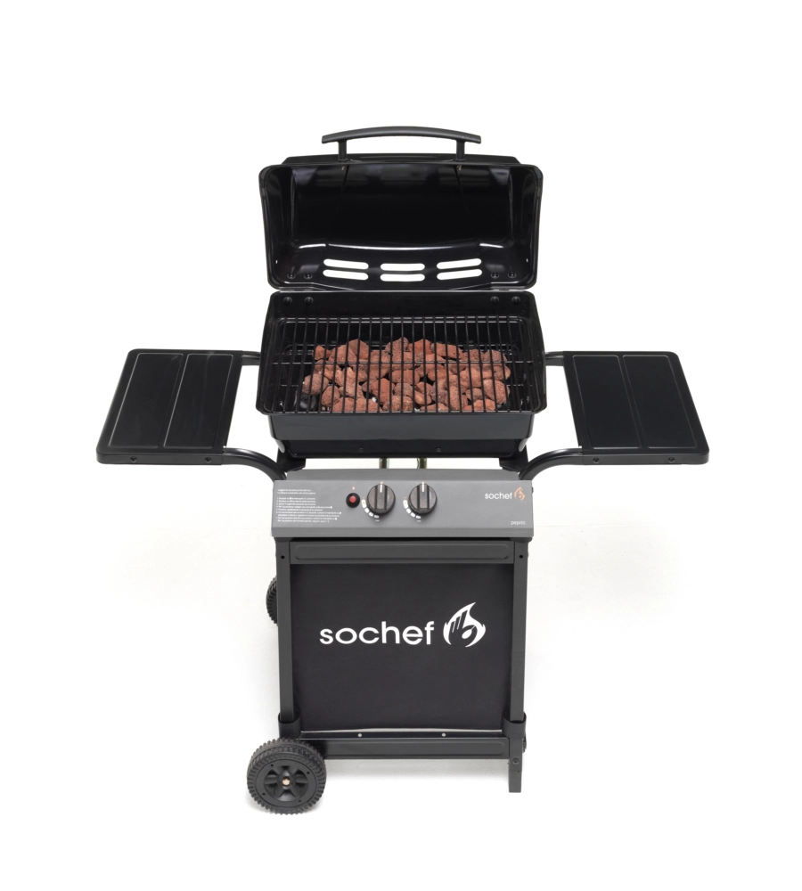 BARBECUE A GAS SOCHEF "PEPITO" CON COTTURA A PIETRA LAVICA 2 BRUCIATORI - COD. G20723
